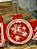 PETISQUEIRA DECORATIVA FLOCO DE NEVE VERMELHO E BRANCO 33CM - Imagem 3