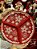PETISQUEIRA DECORATIVA FLOCO DE NEVE VERMELHO E BRANCO 27CM - PRÉ VENDA 2025 - Imagem 3