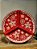 PETISQUEIRA DECORATIVA FLOCO DE NEVE VERMELHO E BRANCO 27CM - Imagem 5