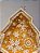 PETISQUEIRA GINGERBREAD BEGE E BRANCO 17CM - Imagem 2