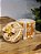 POTE DECORATIVO GINGERBREAD BEGE E BRANCO 17CM - Imagem 2