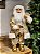 PAPAI NOEL DE LUXO EM PÉ DOURADO COM CHAMPANHE 60CM - Imagem 5