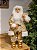 PAPAI NOEL DE LUXO EM PÉ DOURADO COM CHAMPANHE 60CM - Imagem 7