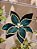 FLOR POINSETIA DECORATIVA VERDE E CHAMPANHE 20CM - PRÉ VENDA 2025 - Imagem 4