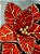 FLOR POINSETIA DECORATIVA VERMELHO E DOURADO 20CM - Imagem 5