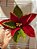 FLOR POINSETIA DECORATIVA VERMELHO E VERDE 20CM - PRÉ VENDA 2025 - Imagem 3