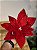 FLOR POINSETIA DECORATIVA VERMELHO 20CM - Imagem 5