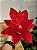 FLOR POINSETIA DECORATIVA VERMELHO 20CM - Imagem 1