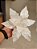 FLOR POINSETIA DECORATIVA BRANCO 20CM - PRÉ VENDA 2025 - Imagem 1