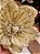 FLOR MAGNOLIA COM GLITTER OURO 22CM - PRÉ VENDA 2025 - Imagem 2