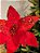 FLOR POINSETIA VELUDO VERMELHO 29CM - Imagem 4