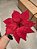 FLOR POINSETIA GLITTER VERMELHO 30CM - PRÉ VENDA 2025 - Imagem 3