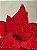 FLOR POINSETIA GLITTER VERMELHO 30CM - Imagem 5