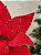 FLOR POINSETIA GLITTER VERMELHO 30CM - Imagem 7