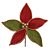 FLOR BICO DE PAPAGAIO AVELUDADO VERMELHO E VERDE 26CM - PRÉ VENDA 2025 - Imagem 1