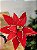 FLOR BICO DE PAPAGAIO COM PINHA VERMELHO AVELUDADO 24CM - Imagem 3