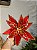 FLOR BICO DE PAPAGAIO VERMELHO COM DOURADO 31CM - Imagem 1