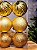 BOLA DECORADA TEXTURIZADAS DOURADA 10CM COM 6 UNIDADES - Imagem 2