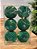 BOLA VELUDO RELEVO VERDE 8CM KIT COM 6 UNIDADES - Imagem 3
