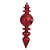 PENDENTE ORNAMENTO DE VIDRO SOPRADO PINO VERMELHO 19,5CM - PRÉ VENDA 2025 - Imagem 1