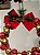 PENDENTE EM METAL GUIRLANDA DE GUIZOS DOURADO E VERMELHO 26CM - Imagem 7