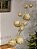 GALHO DECORATIVO COM BOLAS COM GLITTER DOURADO 70CM - Imagem 3