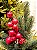GALHO DECORATIVO COM BOLAS VERMELHO 30CM - Imagem 2