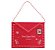 PENDENTE ENVELOPE FELTRO COM ALÇA VERMELHO 25CM - PRÉ VENDA 2025 - Imagem 1
