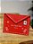 PENDENTE ENVELOPE FELTRO COM ALÇA VERMELHO 25CM - Imagem 1