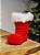 PENDENTE BOTA PAPAI NOEL VERMELHO E BRANCO 20CM - Imagem 1