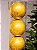 BOLA DECORADA OURO PEROLADA 10CM COM 6 UNIDADES - Imagem 3