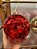 BOLA DECORADA DISCO TEXTURIZADA VERMELHA 15CM COM 1 UNIDADE - PRÉ VENDA 2025 - Imagem 1