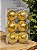 BOLA AÇUCARADA OURO 8CM COM 6 UNIDADES - Imagem 1