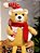 URSO VERMELHO E BRANCO LOLLIPOP SENTADO 57CM - Imagem 2