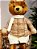 URSO SENTADO COM CAMISA XADREZ 55CM - Imagem 3