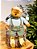 URSO COM GORRO E SUSPENSORIO LINHA MINT 45CM - Imagem 3