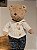 URSO COM CASACO TRICOT COM CALÇA XADREZ VERDE 55CM - LER ANÚNCIO - Imagem 3