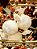 CONJUNTO DE PENDENTE ORNAMENTO DE VIDRO DOÇE CRYSTAL BRANCO COM 2 UNIDADES 11CM- PRÉ VENDA 2025 - Imagem 1