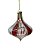 CONJUNTO DE PENDENTE ORNAMENTO DE VIDRO BOLA VERMELHA E TRANSPARENTE COM 2 UNIDADES 12CM - PRÉ VENDA 2025 - Imagem 2