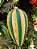 CONJUNTO DE PENDENTE ORNAMENTO DE VIDRO VERDE E DOURADO COM 2 UNIDADES 21CM - PRÉ VENDA 2025 - Imagem 1