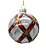 CONJUNTO DE PENDENTE ORNAMENTO DE VIDRO BOLA VERMELHA E TRANSPARENTE COM 2 UNIDADES 8CM - PRÉ VENDA 2025 - Imagem 2