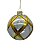 CONJUNTO DE PENDENTE ORNAMENTO DE VIDRO BOLA DOURADA E TRANSPARENTE COM 2 UNIDADES 8CM - PRÉ VENDA 2025 - Imagem 3