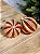 CONJUNTO DE PENDENTE ORNAMENTO DE VIDRO BOLA VERMELHO E DOURADO COM 2 UNIDADES 10CM - Imagem 4