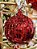 CONJUNTO PENDENTE ORNAMENTO DE VIDRO BOLA VERMELHA COM 2 UNIDADES 10CM - PRÉ VENDA 2025 - Imagem 1