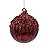 CONJUNTO PENDENTE ORNAMENTO DE VIDRO BOLA VERMELHA COM 2 UNIDADES 10CM - PRÉ VENDA 2025 - Imagem 2