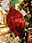 CONJUNTO PENDENTE ORNAMENTO DE VIDRO VERMELHO COM 2 UNIDADES 16CM - PRÉ VENDA 2025 - Imagem 1