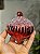 CONJUNTO PENDENTE ORNAMENTO DE VIDRO VERMELHO COM 2 UNIDADES 10CM - Imagem 2