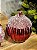 CONJUNTO PENDENTE ORNAMENTO DE VIDRO BOLA VERMELHA COM 2 UNIDADES 10CM - Imagem 4