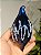 CONJUNTO PENDENTE ORNAMENTO DE VIDRO AZUL COM 2 UNIDADES 14CM - Imagem 3