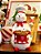 BONECO DE NEVE CONFEITEIRO EM RESINA VERMELHO E BRANCO 23CM - PRÉ VENDA 2025 - Imagem 2